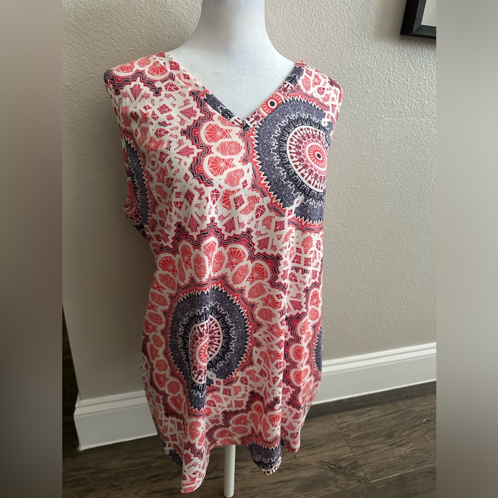 ETCYY NEW Boho Pullover Sleeveless Lightweight Tank Top Size L NWT
